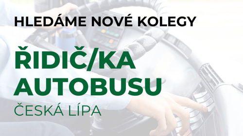 Hledáme řidiče / řidičky pro středisko v České Lípě