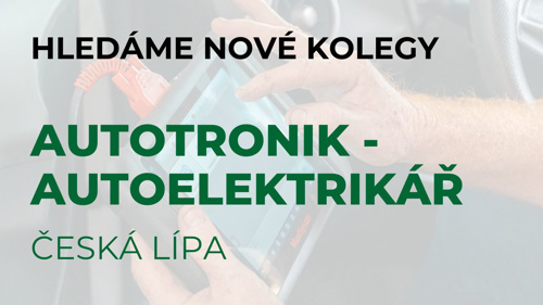 HLEDÁME AUTOELEKTRIKÁŘE DO ČESKÉ LÍPY