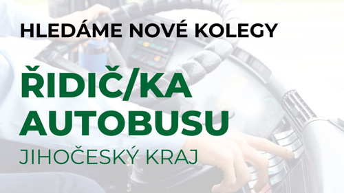 Hledáme nové kolegy v Jihočeském kraji